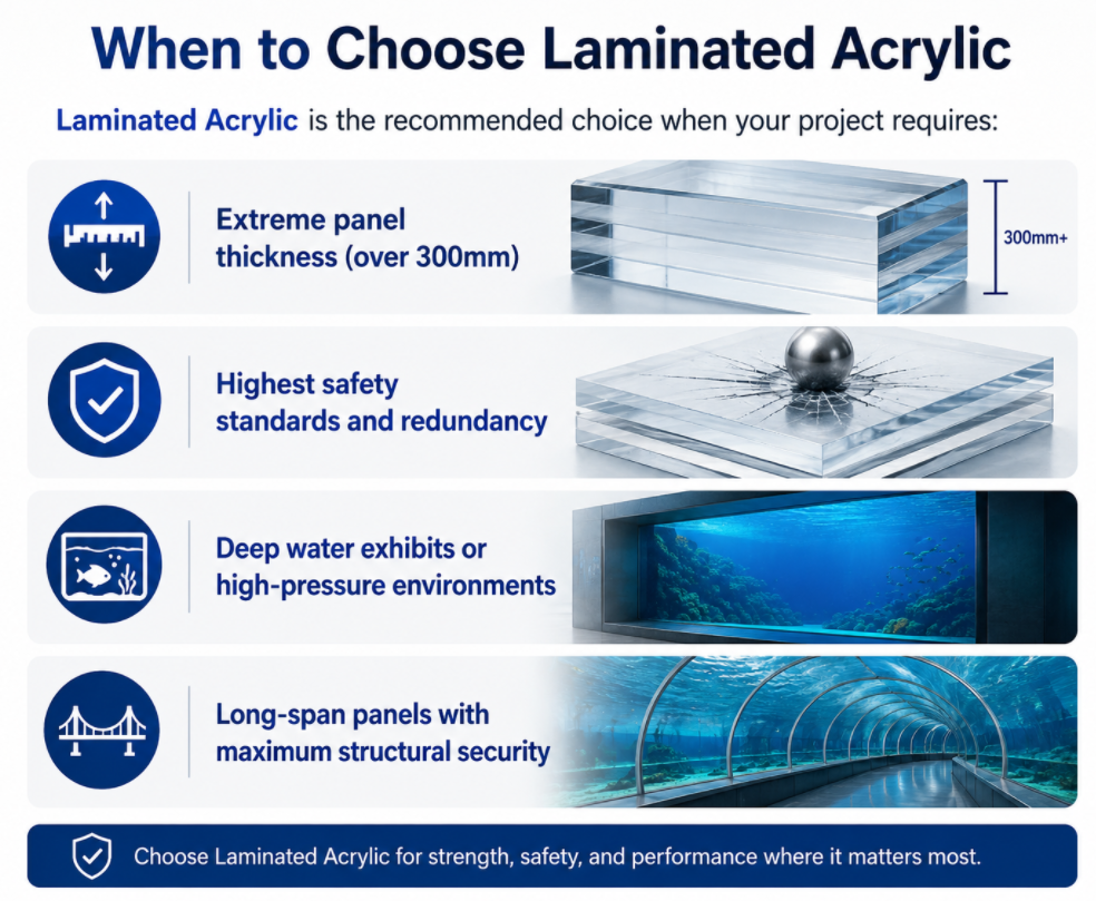 When to Choose Laminated Acrylic Когда выбирать ламинированный акрил